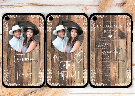 Mobile Party Invitations Engagement Party Evite Country Western Wedding