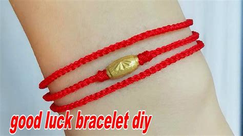 Chinese Feng Shui Gold Pi Xiu Kabbalah Red String Bracelet Evil Eye