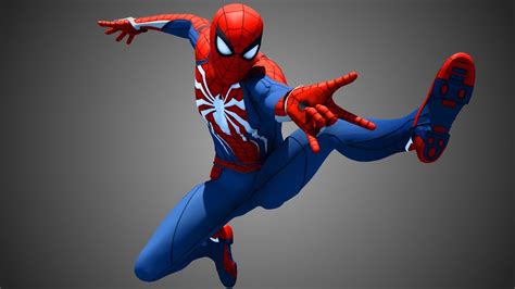 Spiderman 3D Model Rigged