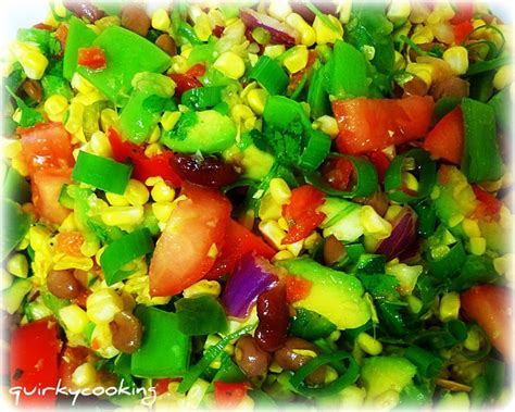 Tex Mex Raw Corn Salad Quirky Cooking