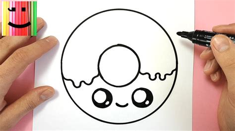 Tuto Dessin Comment Dessiner Un Donut Kawaii Simplement Youtube