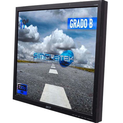 Acer V Schermo Monitor Lcd Display Vga Computer Fisso Dvr Pc