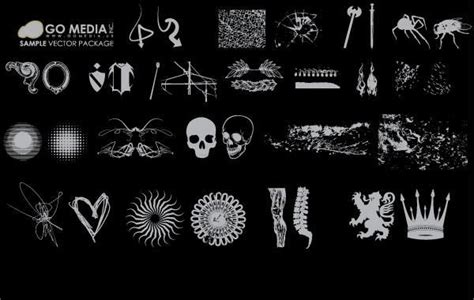 Grunge Icons Pack Vector Download