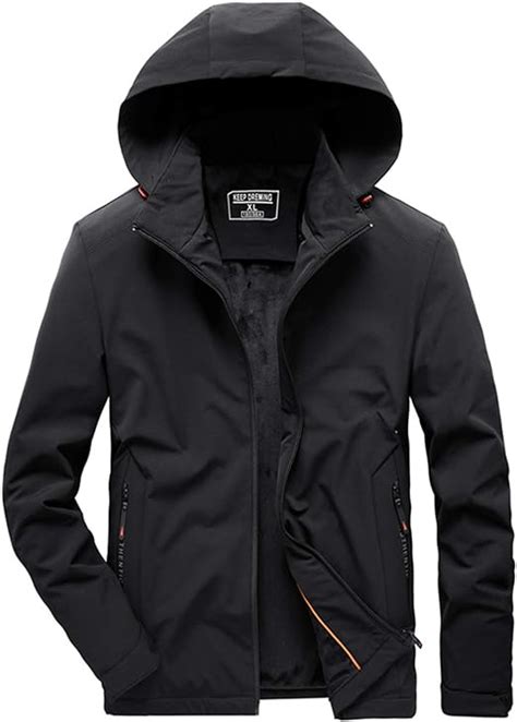 THWJSH Herren Kapuzenjacke Winter Fleece Parka Warme Arbeitsjacken