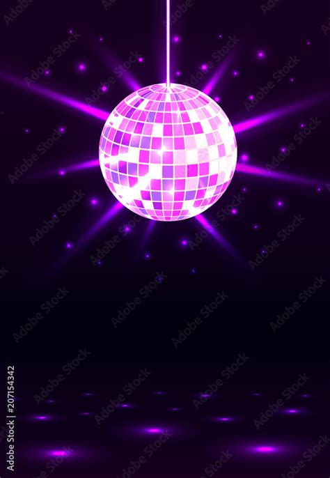 Night Party Disco Ball Background Night Dance Party Music Shining Party Background Glowing