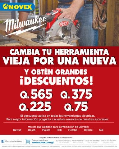 Cambia Tu Herramienta Vieja Por Una Nueva By Novex Guatemala Issuu