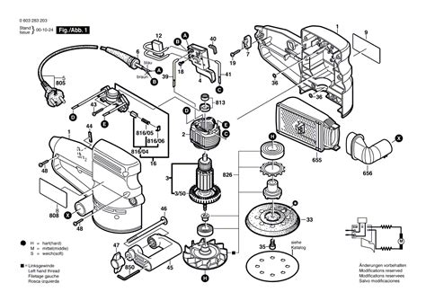 Ersatzteile Und Zeichnung Von Bosch Exzenterschleifer Pex A
