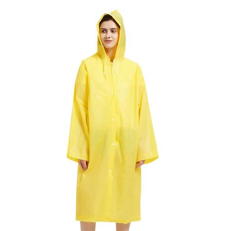 Jual Jas Hujan Cewek Cowok Vinyl Transparan Waterproof Raincoat EVA