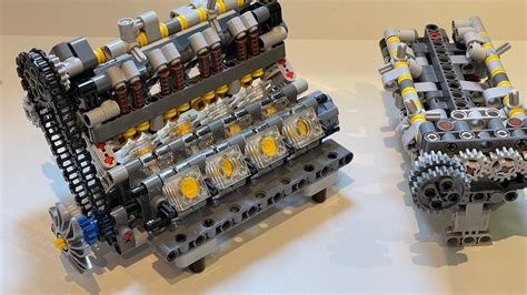 Worlds Only Authentic Bmw S65b40 32v Quad Cam Lego Technic Engine With Cylinder Head Valve