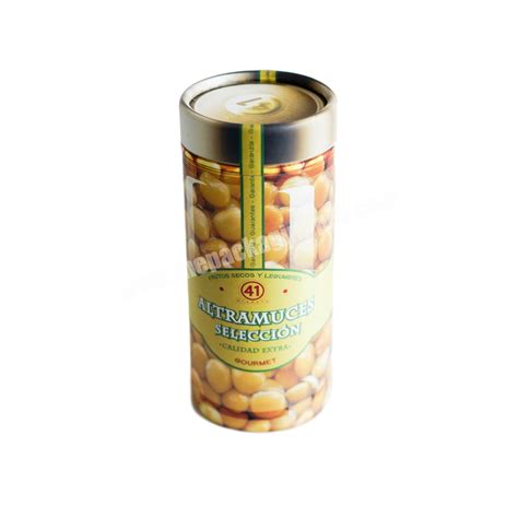 Custom Paper Round Food Grade Cardboard Box Kraft Cylinder Packaging