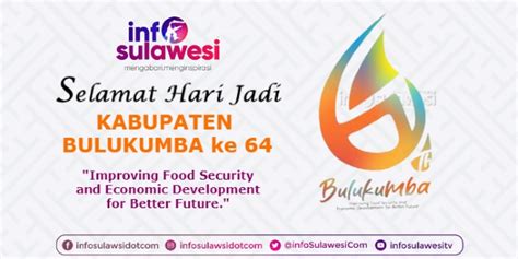 Logo Hari Jadi Bulukumba Ke 64 Gunakan Simbol Air Yang Mencerminkan