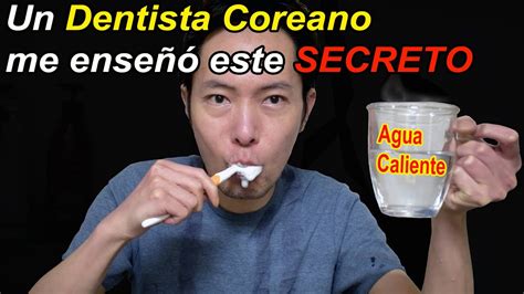 Enjuaga tu Boca con Agua Caliente después de Cepillarte los dientes y