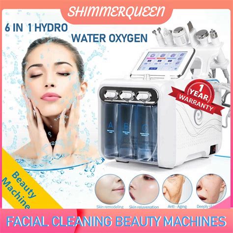 💖 6 In 1 Water Dermabrasion Machine Hydra Facial Machine Deep Water