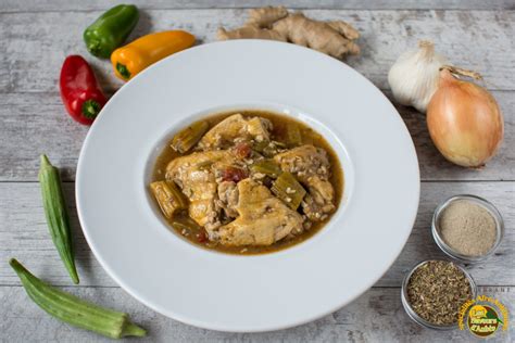 Poulet Sauce Jama Caine Au Gombo Les Saveurs D Aubin