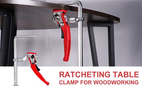 Lever Clamp Ratcheting Table Clamp Pack Quick Release Bar Clamp With