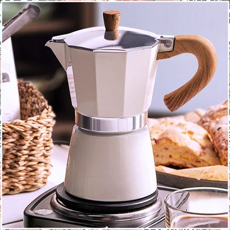 Coffee Pot Moka Pot Italian Coffee Maker 6 Cup 10 OZ Stovetop Espresso