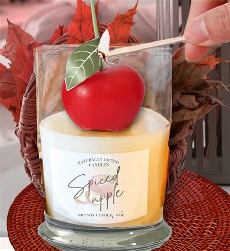 Apple Spice Soy Wax Fall Candle Marketplace 1800flowers