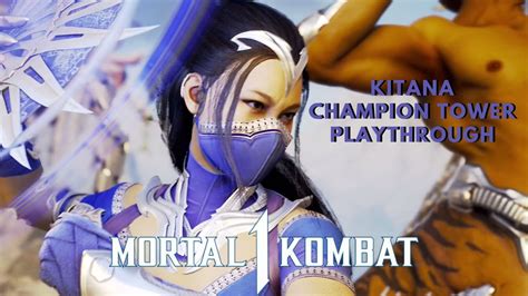 Mortal Kombat Kitana Champion Tower Playthrough Youtube