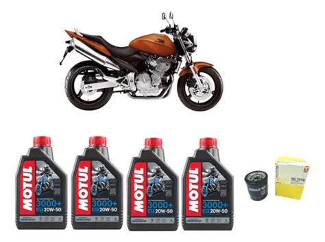 Kit Troca De Leo Motul Cb F Hornet Filtro Frete Gr Tis