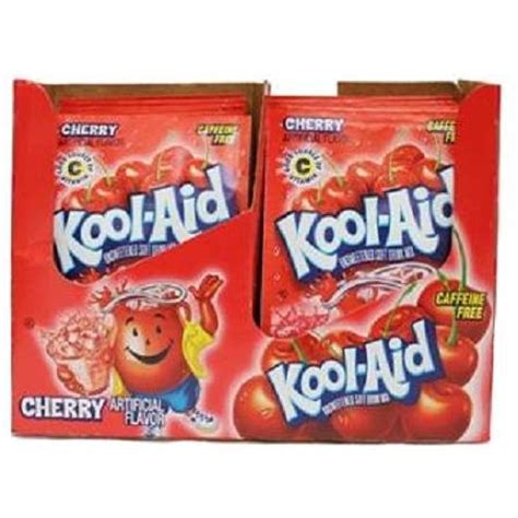 Kool Aid Cherry Unsweetened Soft Drink In A Pack Walmart