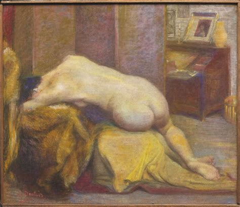 Jeune Femme Nue Allong E Vue De Dos Dans Int Rieur By Jules Desbois On