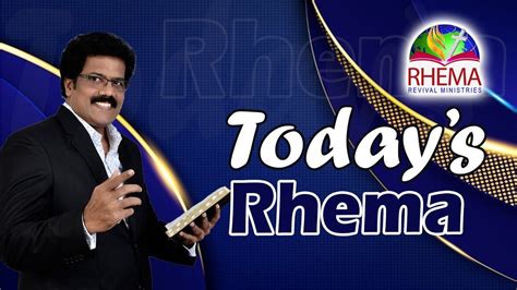 Today S Rhema 12th January 2021 BRO GODWIN MOSES YouTube