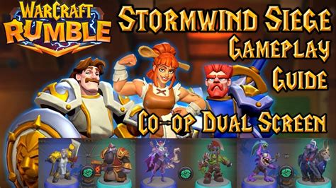 Stormwind Siege All Bosses Co Op Gameplay Guide Dual Screen