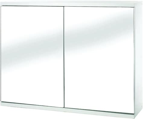 Croydex Simplicity Self Assembly Door Mirror Cabinet Fsc Mdf White