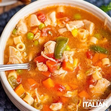 Chicken Vegetable Soup Recipe Video The Slow Roasted Italian