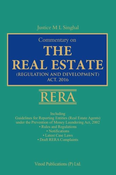 Commentary On The Real Estate Regulation And Development Act 2016