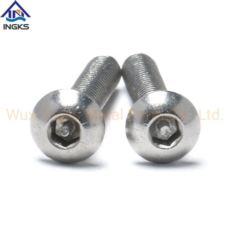 Stainless Steel Allen Socket Key Screws ISO7380 with Pin Security ...