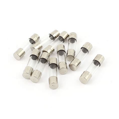 Aexit 10 Pcs Fuses 250V 0 4A Quick Fast Blow Glass Fuses Tube 5mm