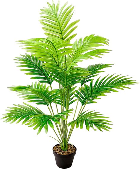 Amazon de laamei Künstliche Pflanze Groß 82CM Areca Palme 18 Zweige