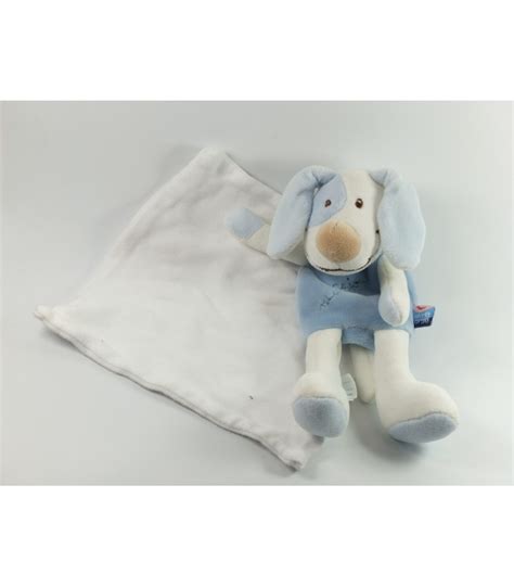 Votre Doudou Chien Bleu Cajou Mouchoir Blanc Sucre D Orge Au Meilleur