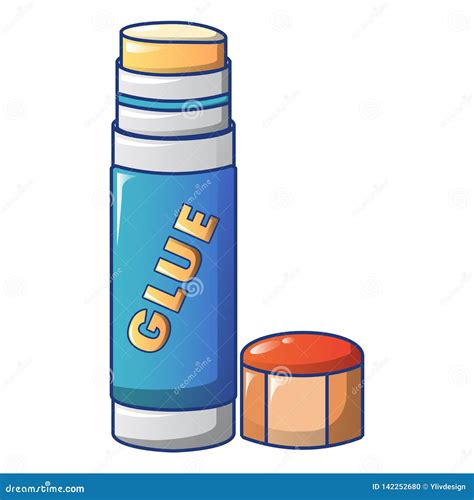 Glue Stick Icon Cartoon Style Stock Vector Illustration Of Drawing