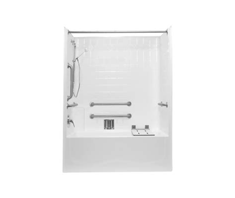 Mp Lsdx X Acrylx One Piece Alcove Left Hand Drain Tub Shower