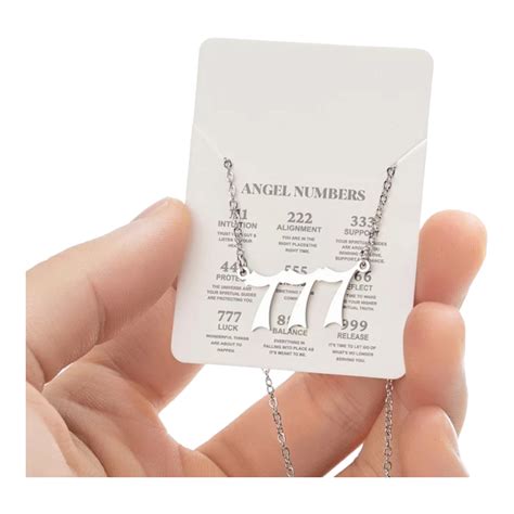 Angel Numbers Necklaces Stainless