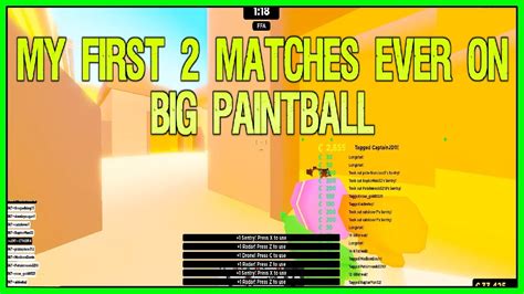 My First Matches Playing Big Paintball Roblox Roblox Big Paintball