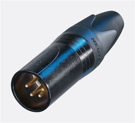 Neutrik Nc Mxx B Xlr Male Cable Connector Black Shell Gold Plated