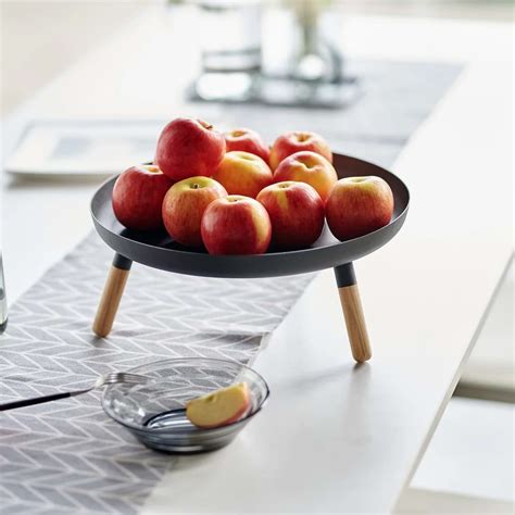 plain tray  legs black yamazaki design