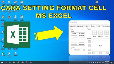 Cara Setting Format Cell Microsoft Excel 2016 Youtube