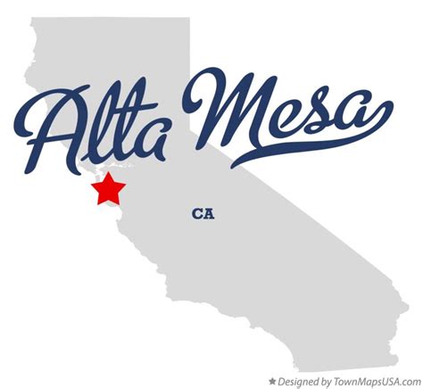 Map of Alta Mesa, CA, California