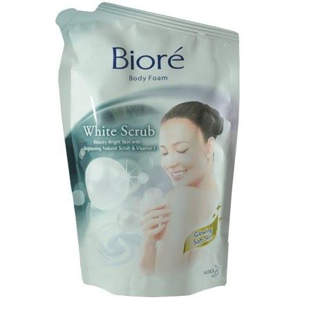 Jual Biore Body Foam White Scrub Refill 450ml Sabun Mandi Body Wash