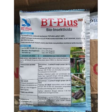 Jual Bt Plus Bio Insektisida Gr Shopee Indonesia