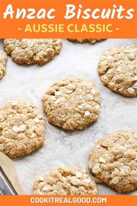 Chewy Anzac Biscuits Oven Or Air Fryer Cook It Real Good