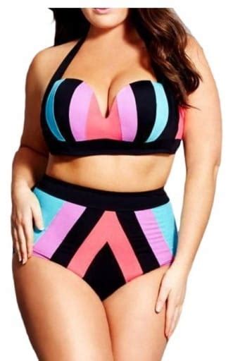 Str J K Pielowy Dwucz Ciowy Plus Size Bikini Xxl Allegro Pl