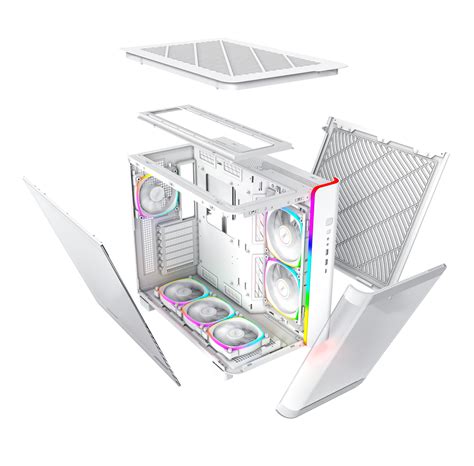 Montech King Pro White Kabinet Miditower Hvid P Lager