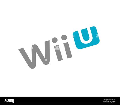 Wii U, Rotated Logo, White Background Stock Photo - Alamy