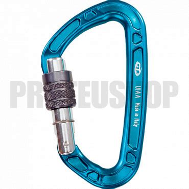 Mosquetón CLIMBING TECHNOLOGY Aerial Pro SG azul claro