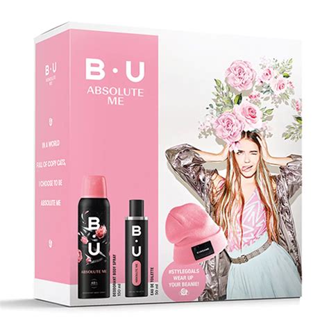 B U Absolute Me Eau De Toilette Ml Deodorant Spray Ml Gift Beanie